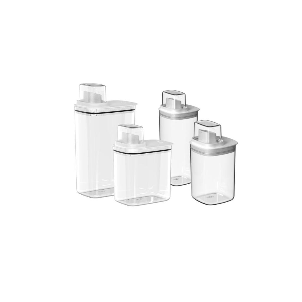 KIT 4 DISPENSER PARA AMACIANTE E SABÃO LÍQUIDO FLOW