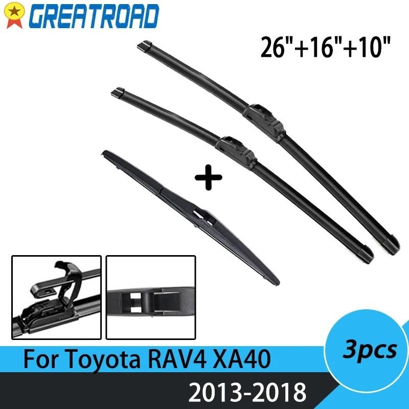 Conjunto De Lâminas De Limpador Dianteiro E Traseiro Para Toyota RAV4 XA40 2013 2014 2015 2016 2017 2018 Pára-Brisa Jane
