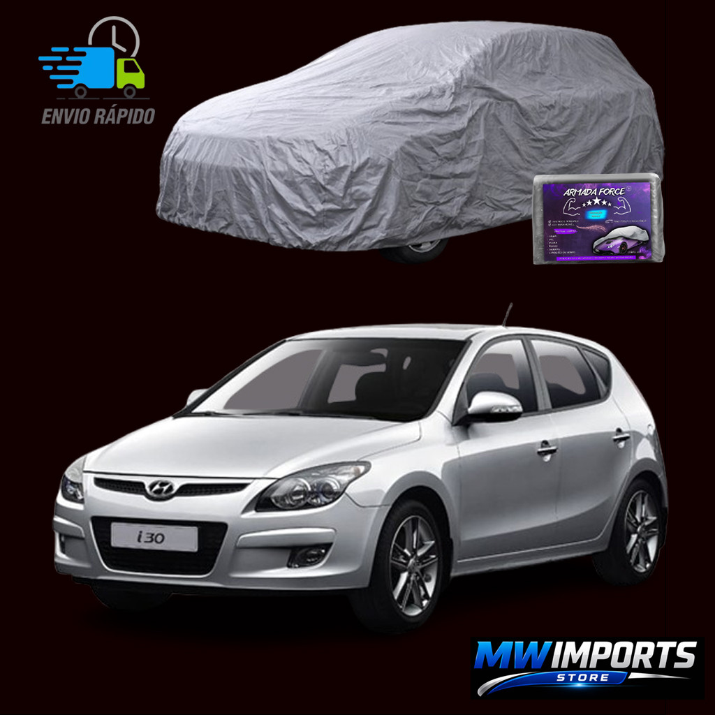 Capa cobrir Carro Hyundai I30 100% Impermeável Anti-UV Proteção Sol Chuva Poeira com Forro sem Forro