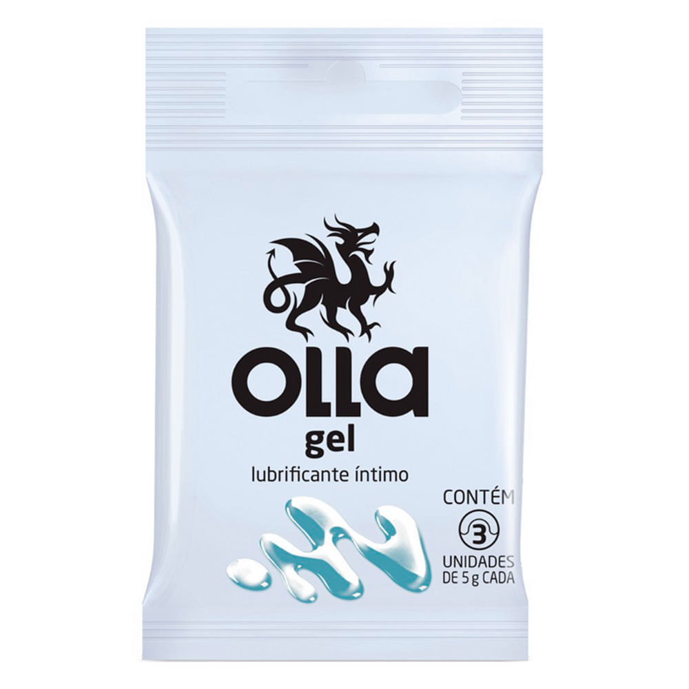 Gel Lubrificante Olla Íntimo Sachê com 3 Unidades de 5g cada em Oferta na Shopee