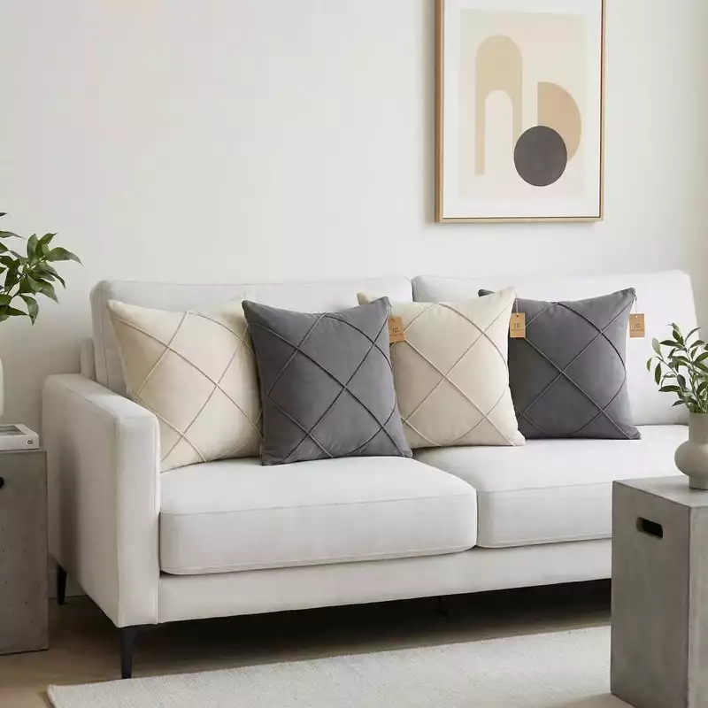 Kit 4 Capas de Almofada 40x40 em Suede Premium — foto 4