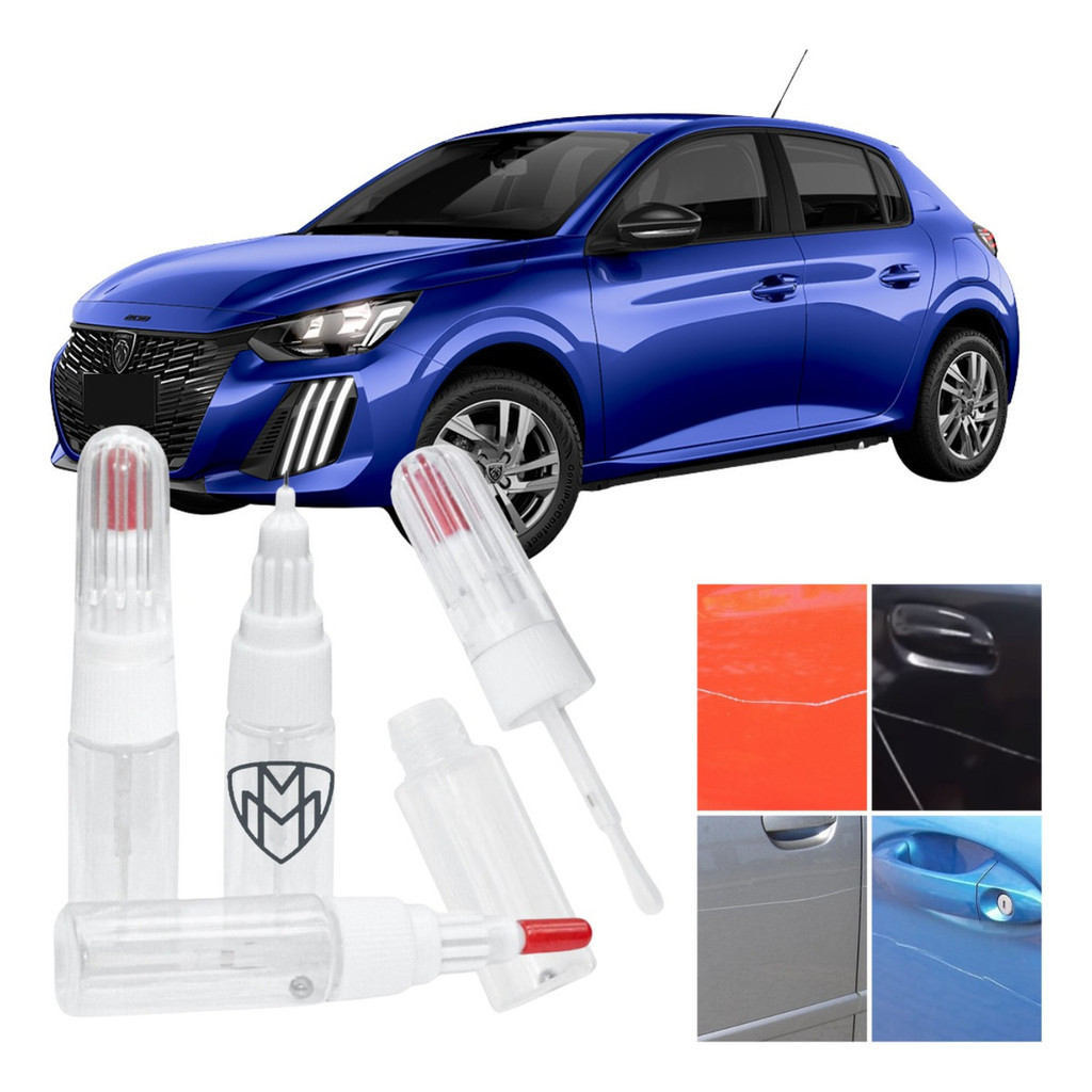 Caneta Micro Pintura Peugeot 208 Cor Azul Quasar Código Eqb