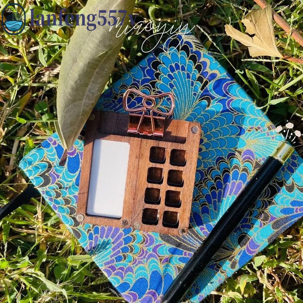 Caixa Vazia De Pintura LANFENG , Mini Paleta De Tinta Aquarela De , 8 Grades
