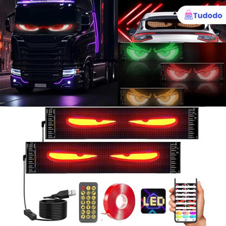 Painel De Led Olhos Programável Dinâmico Para Caminhão Loja Display Flexível Rolagem Automática Dobrável