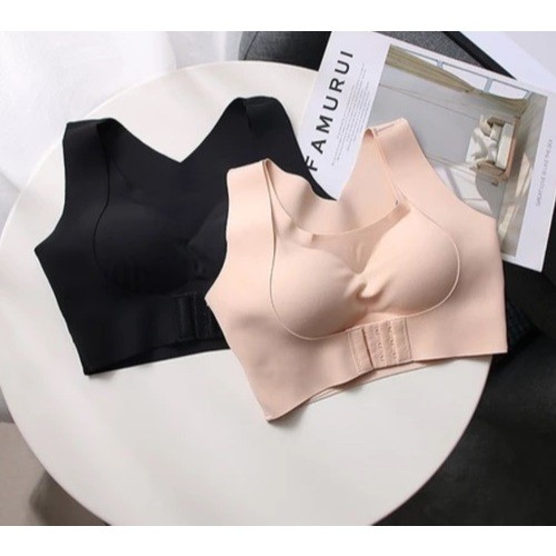 Sutia Correção De Postura Balette Sutien Top Sutiã Feminino Sutian Com Abertura Frontal/Push-Up