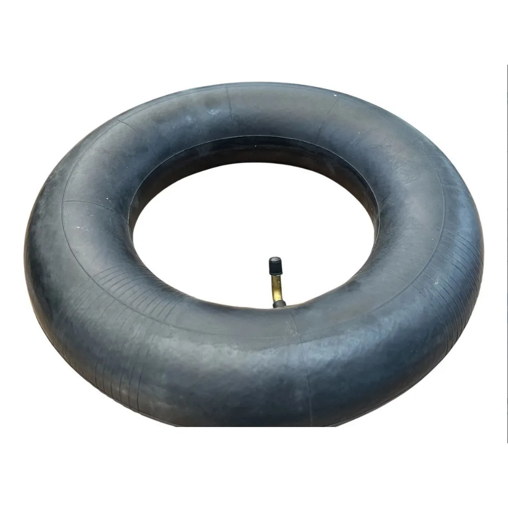 1 Câmara De Ar Aro 8 Pneu 4.00-8 Bico Ferro Curvo Tr87 Unid Schrader Preto