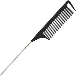 Pente de cabo fino de 9,3'' para cabeleireiros, pentes para trançar cabelo, pente de cabo fino com ponta de aço inoxidáv