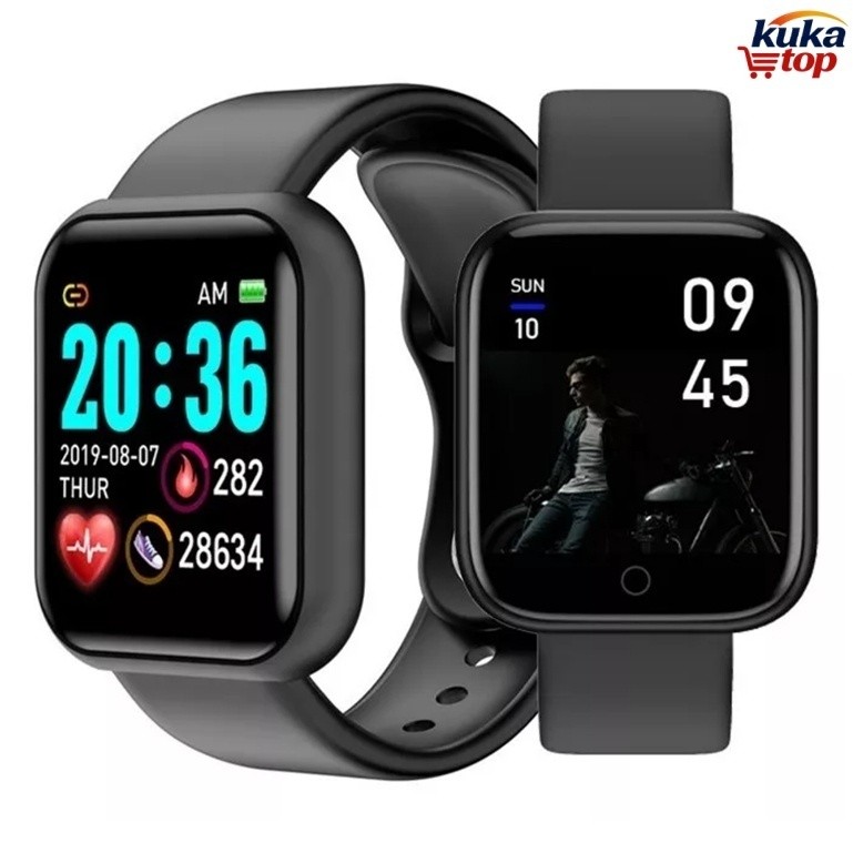 Y68 D20 Novo Macaron Relógio Inteligente Colorido Da Moda Smartwatch Esportivo Bluetooth Android/iOS Original coloca