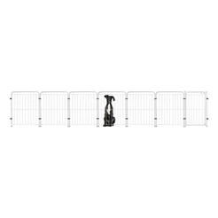 Cercado Grade 450x82cm Portão + 6 Módulos Segurança Pet Cães Cachorro
