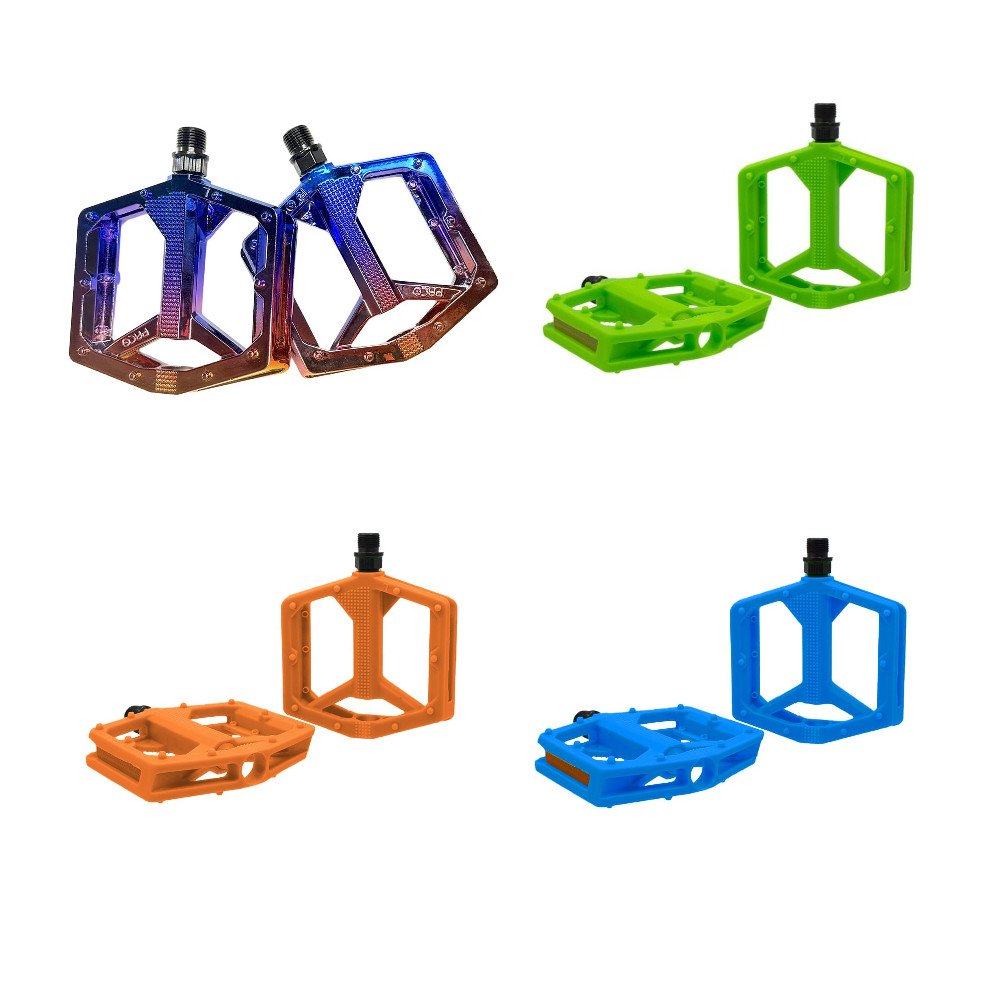 Pedal Bike 9/16 Cores Rosca Grossa Rainbow Colorido Adulto