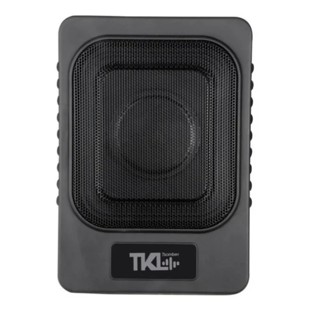 Caixa Ativa Tkl Amplificada 250w Rms 9 Pol Super Slim Bomber Cor Cinza Escuro