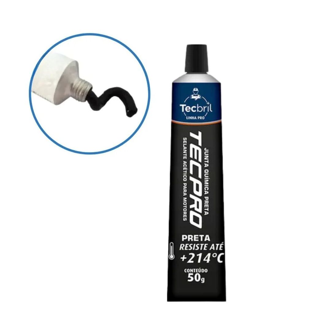 SILICONE ACETICO ALTA TEMPERATURA PRT ANTIMOFO VEDAÇÃO SELAGEM COLAGEM AUTOMOTIVO INDUSTRIA TECBRIL