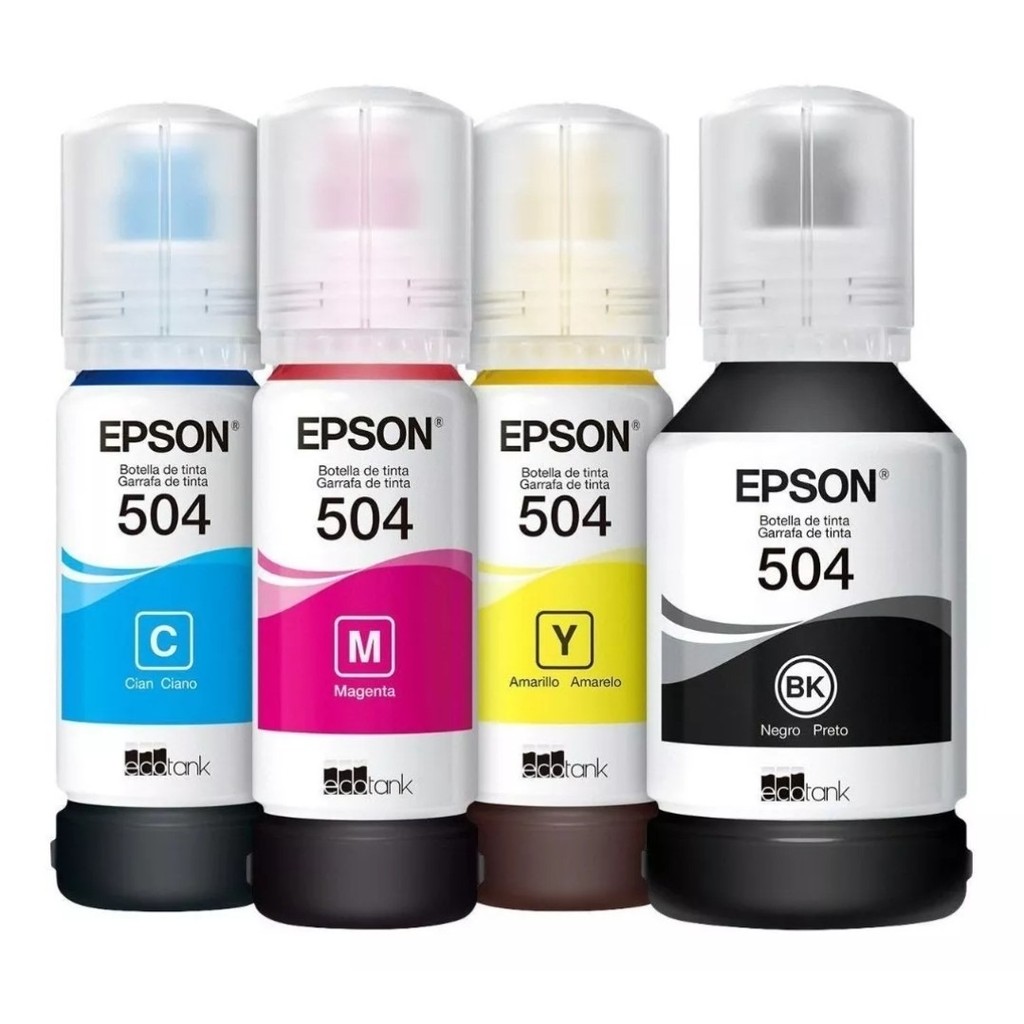 KIT 4 TINTA ORIGINAL PARA T504 L14150 L4160 L4260 B Y C M