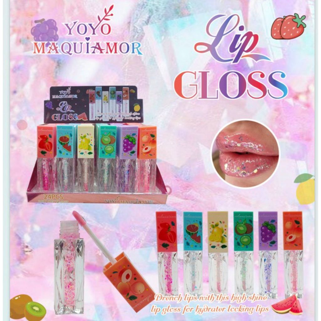 kit 3 /6 Lip Gloss/Balm/batom para infantil dia dos criancas em Oferta na Shopee