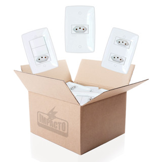 Kit 21 Peças Blux FINESSE Tomadas Interruptores Casa em Oferta na Shopee