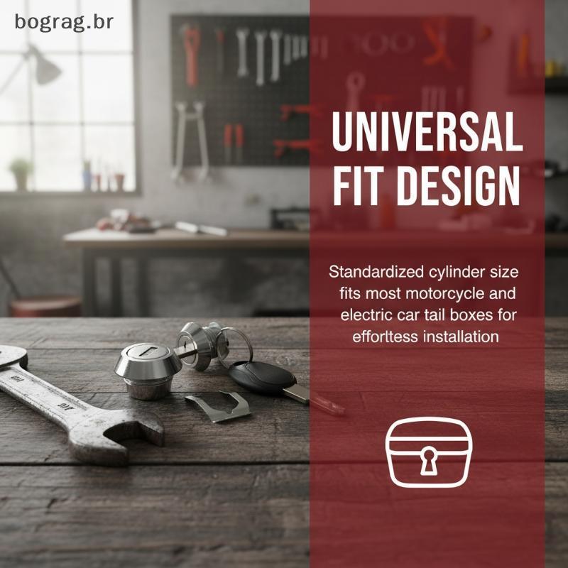 bograg 1 Conjunto De Plugue E Chaves Do Núcleo Cilindro Caixa Superior Da Motocicleta Lo Para 25L 32L 36L 40L 45L 50L 55