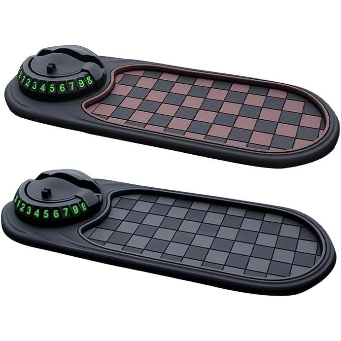 Tapete Antiderrapante Multifuncional Para Carro Com 360 ° Suporte Giratório Telefone , Display Temporário De Número De E