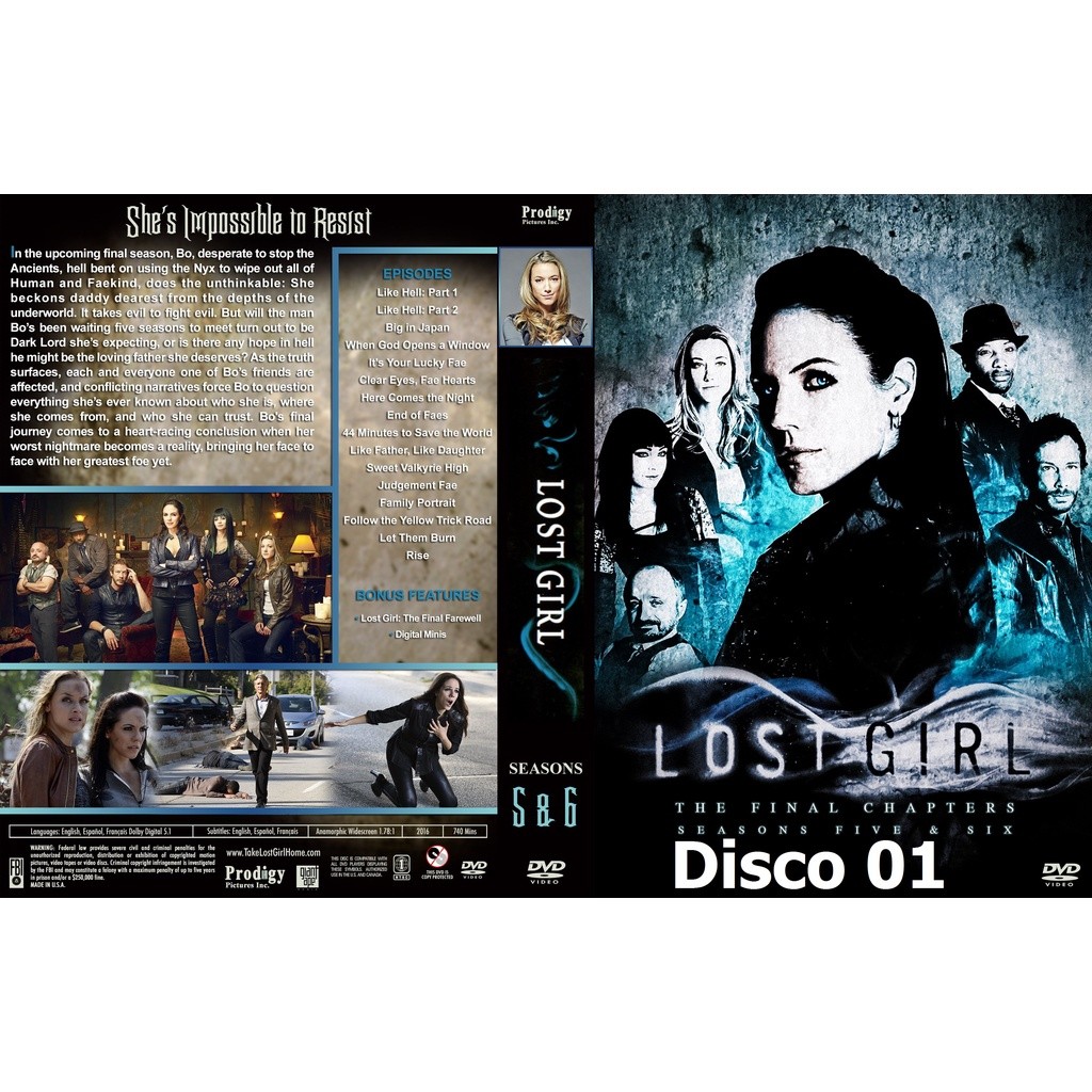 Dvd Lost Girl - 5ª Temporada Completa - Legendado ou Dublado - 03 Discos - Dvd