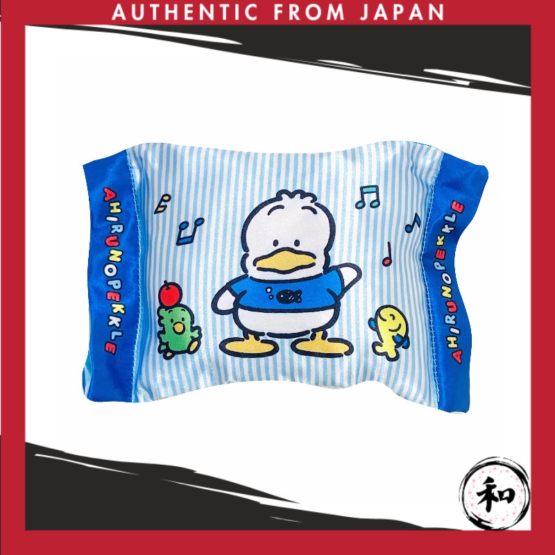 MORIPiLO Estojo de Lenços Duck Peckle Sanrio Characters Acessório Estojo de Pelúcia Porta-objetos Pequeno Fofo 20x14cm