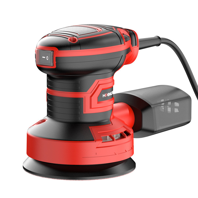 Lixadeira Roto Orbital Elétrica 350W 220V Coletor Pó Com 16 Lixas E Esponja Polimento Madeira Gesso Parede