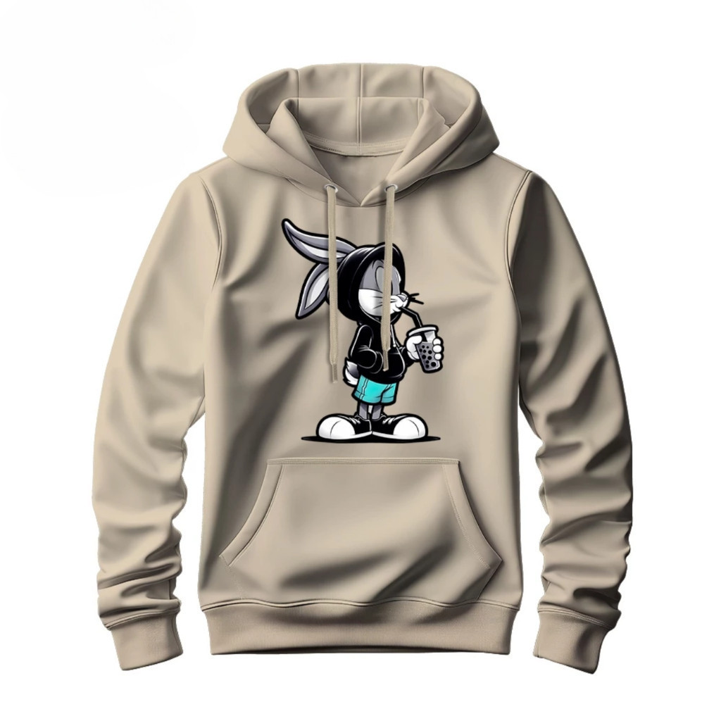 Moletom Blusa de Frio Premium Canguru Coelho Vibes Pernalonga Style Streetwear Unissex