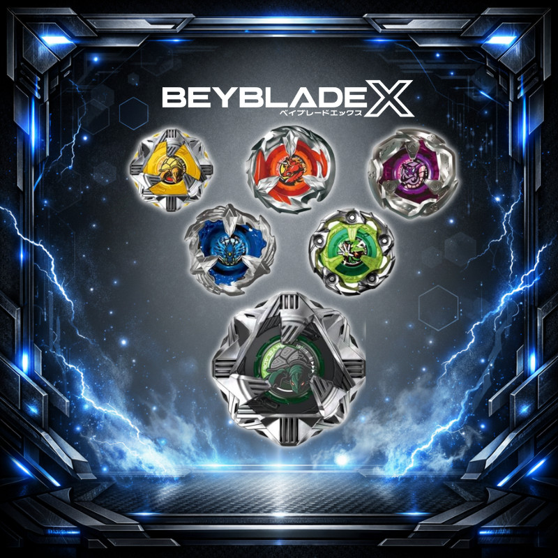 BEYBLADE X BX-35 Random Booster Vol.4 | 6 Models, Rare Black Shell 4-60D