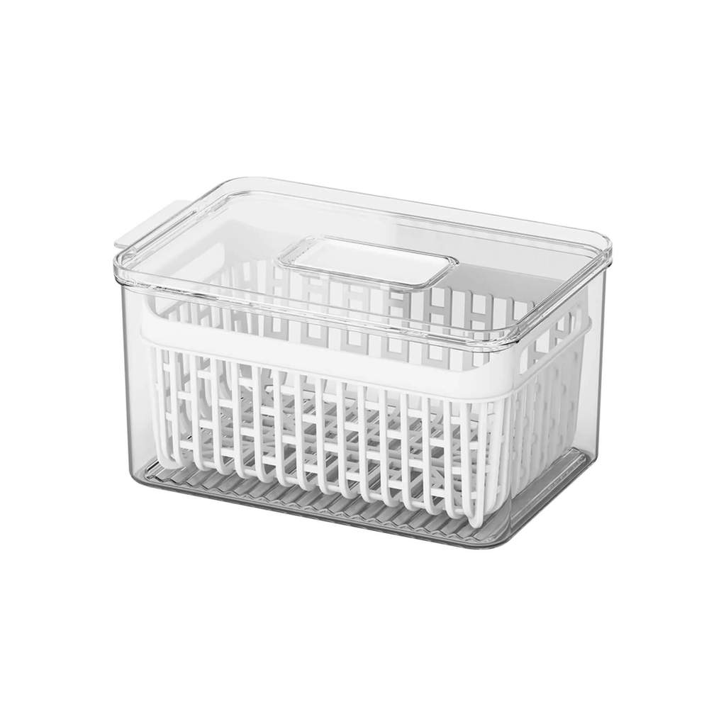 Organizador de Geladeira com Cesto 3,2 Litros Coza Dry Cristal Brinox - 10195/3009