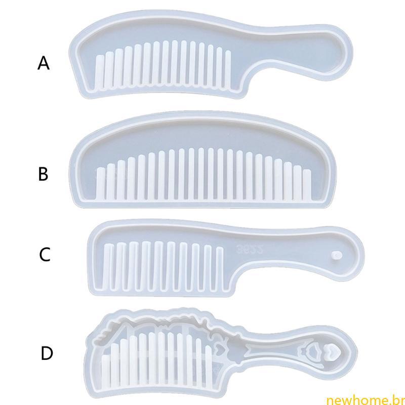 Molde Silicone Pente Fundição Jóias Resina Artesanato Acessórios Epóxi em Oferta na Shopee