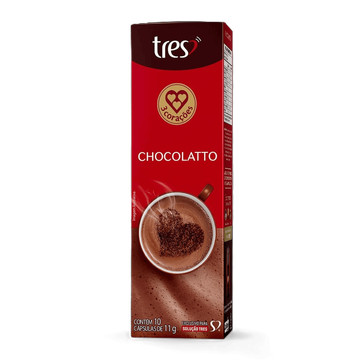 Chocolate Quente em Cápsula Chocolatto 3 Corações