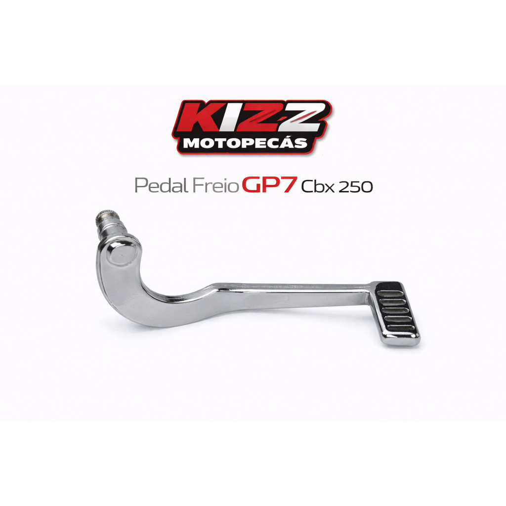 Imagem Pedal de Freio Cromado GP7 Honda CBX 250 Titan 150 Sport