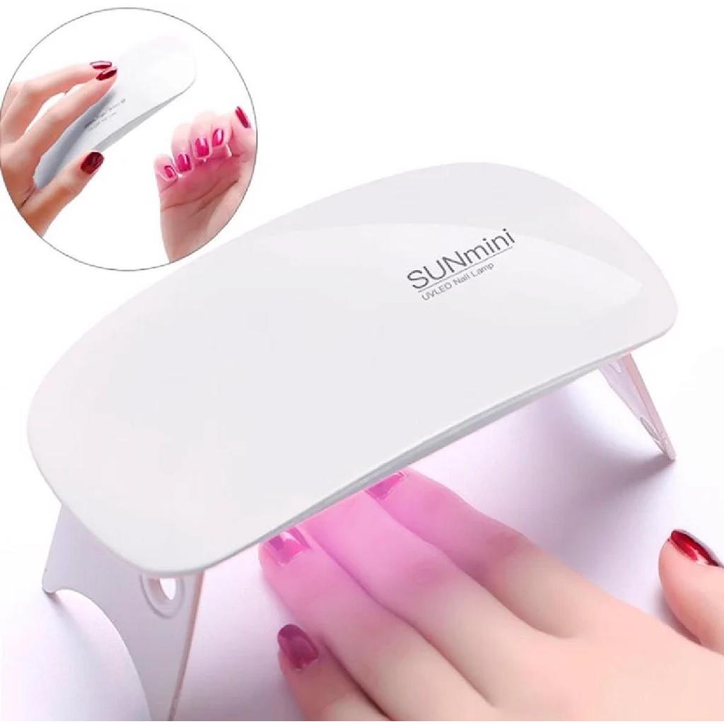 Secador de Unhas Cura de Esmalte Gel LED USB Sun Mini Cabine Portátil para Manicure Pedicure Compact