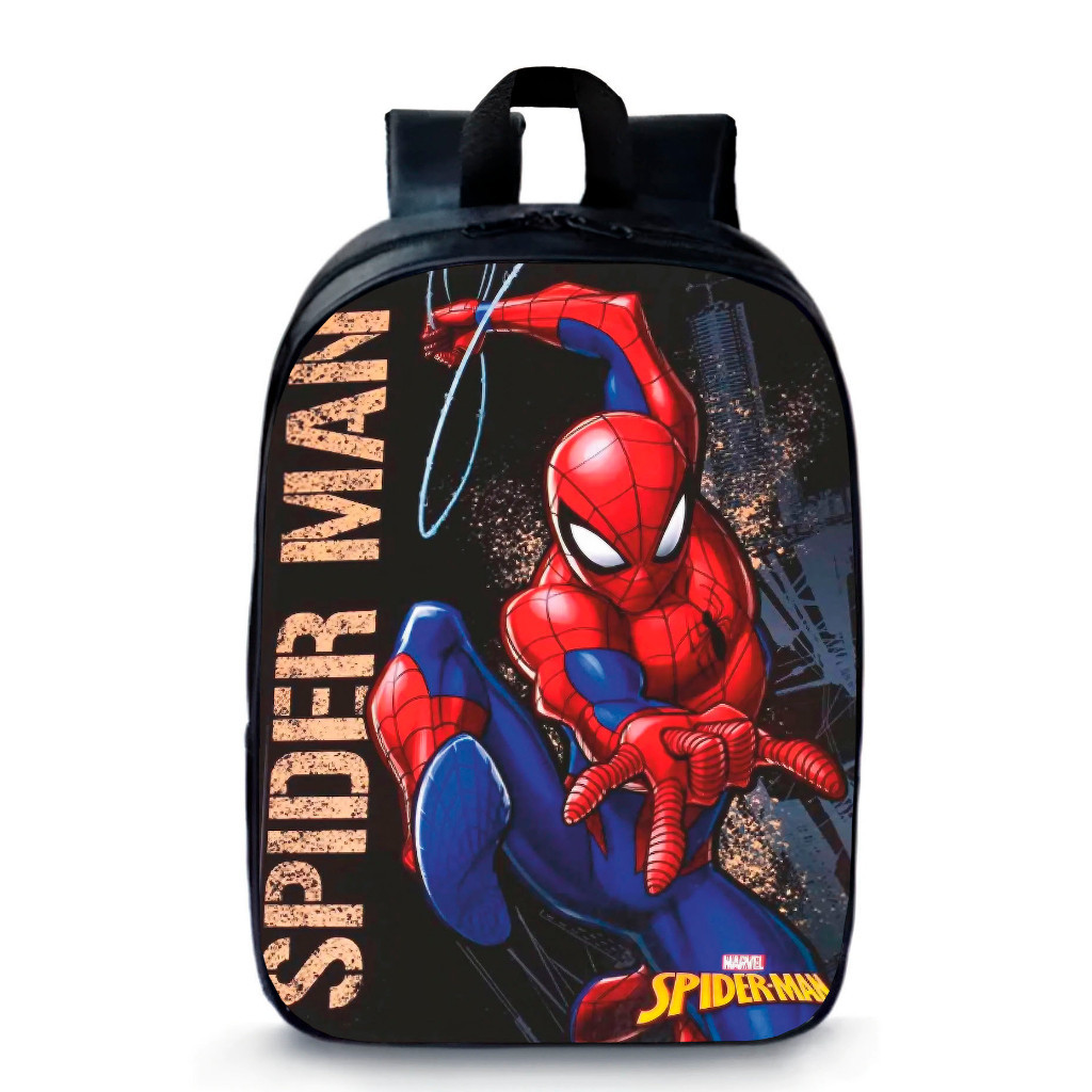 Mochila Pequena Pré-escolar Homem-Aranha Spider-Man Desenho Lançamento