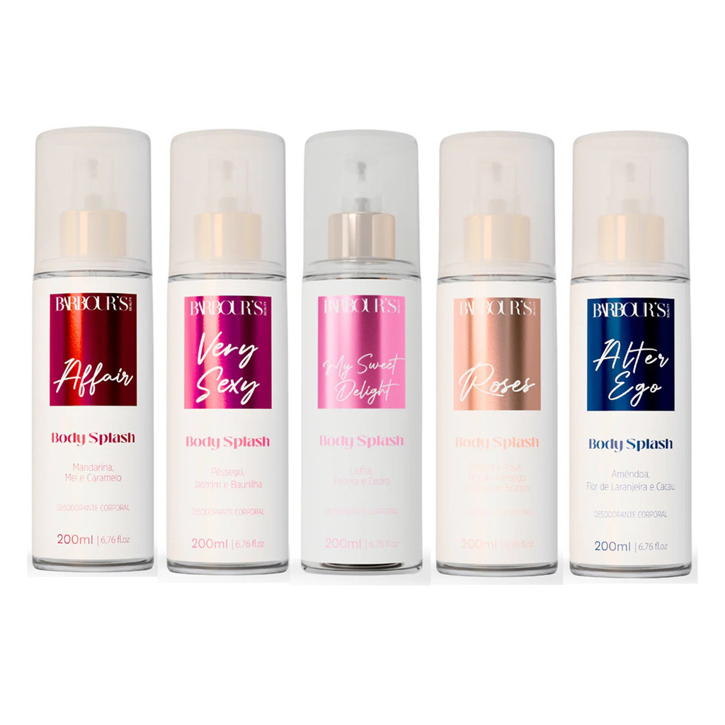 Kit Barbour's Body Splash Affair, Alter Ego, Delight, Very Sexy, Roses