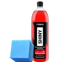 Shiny 1,5L Vonixx Revitalizador Pneu Pretinho + Espuma quadrada