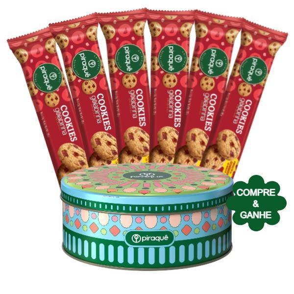 Kit  Lata Piraquê + 6un Cookies Goiabinha 80g Brinde Colecionável em Oferta na Shopee