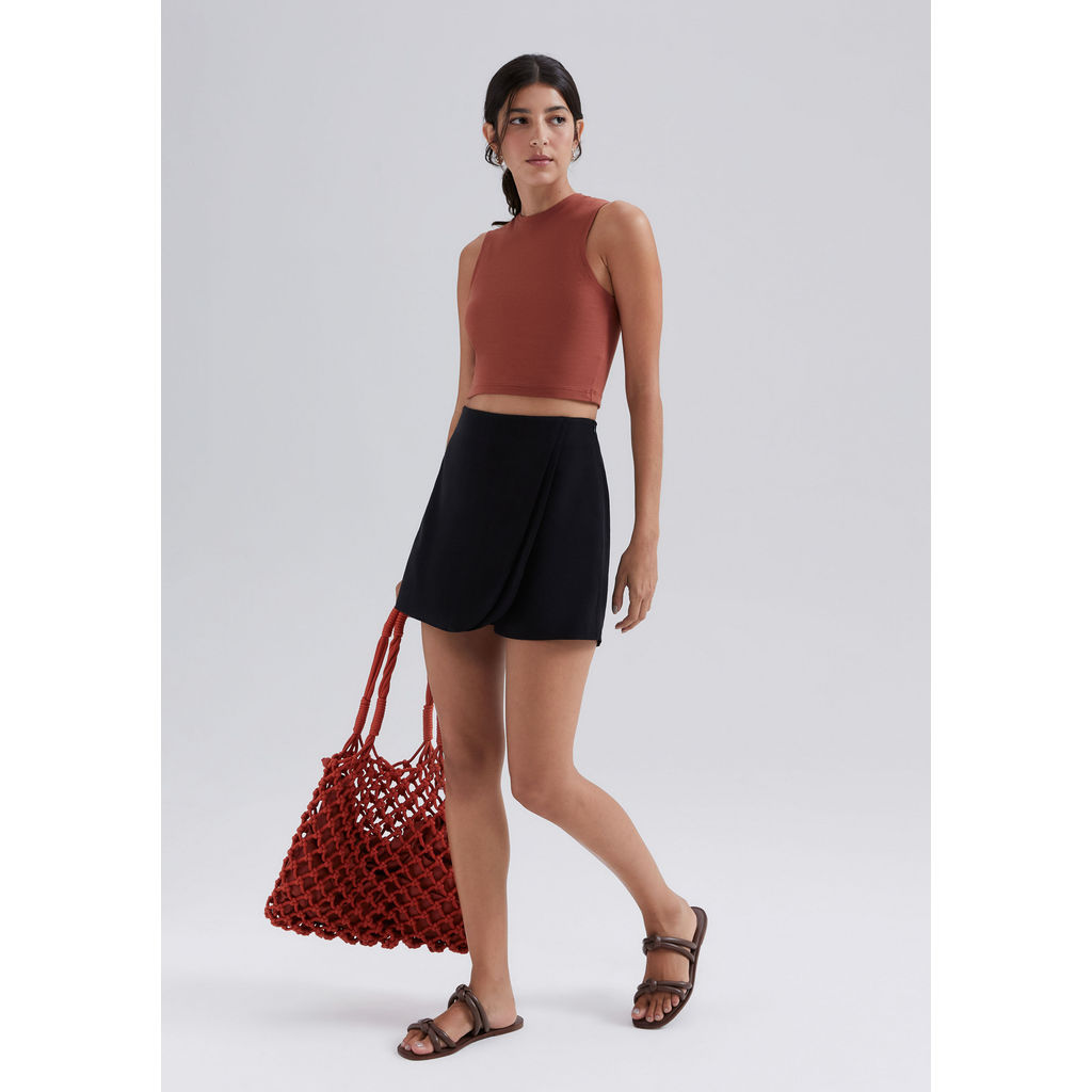 Shorts Saia Em Peach Touch em Oferta na Shopee