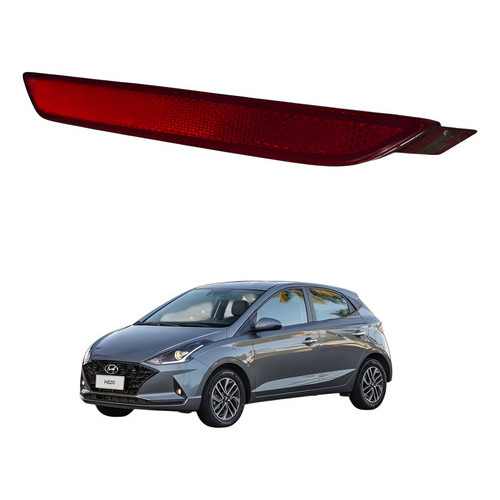 Refletor Olho De Gato Hyundai Hb20 2015 2020 Original - Vermelho