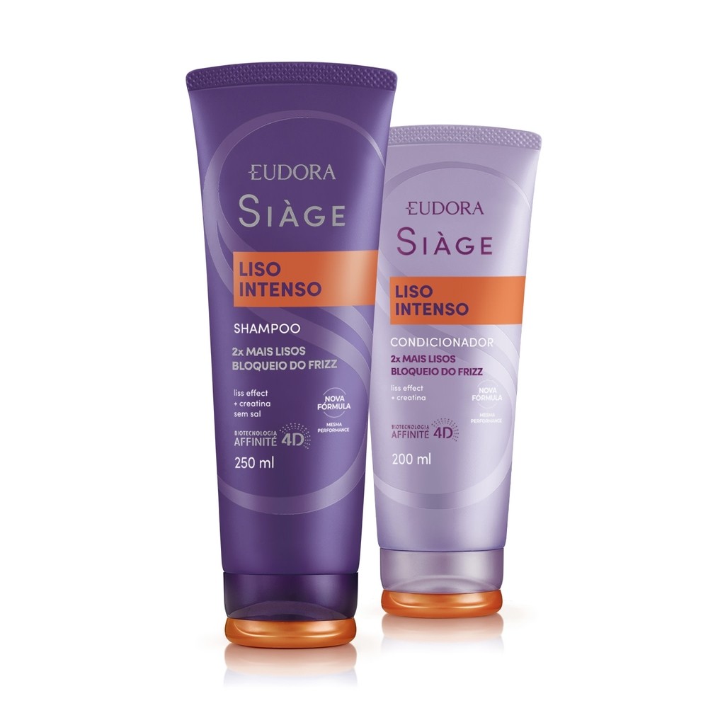 Eudora Kit Siàge Liso Intenso: Shampoo 250ml + Condicionador 200ml