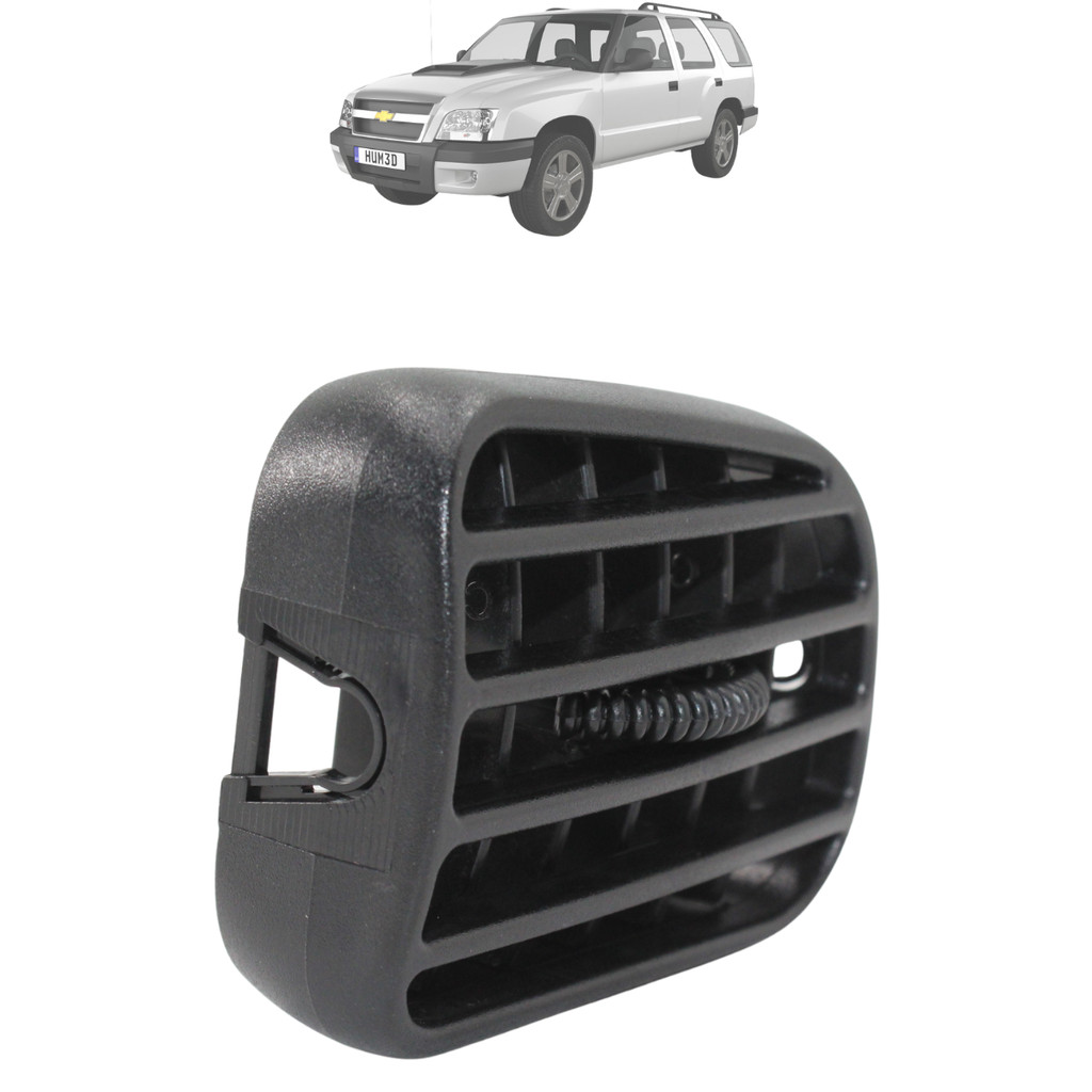 Difusor De Ar Central S10 E Blazer 2001 A 2009 2010 2011 Preto