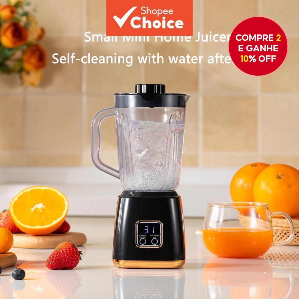  Mini liquidificador de frutas para uso doméstico, 7.4V mini triturador de gelo, liquidificador portátil recarregável