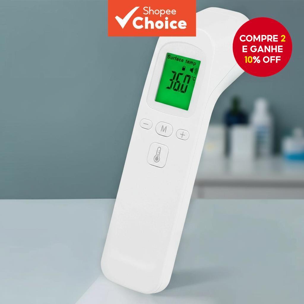  Termômetro Infravermelho Digital - Medição de Temperatura Sem Contato na Testa e Ouvido para Adultos, Bebês e Crianças