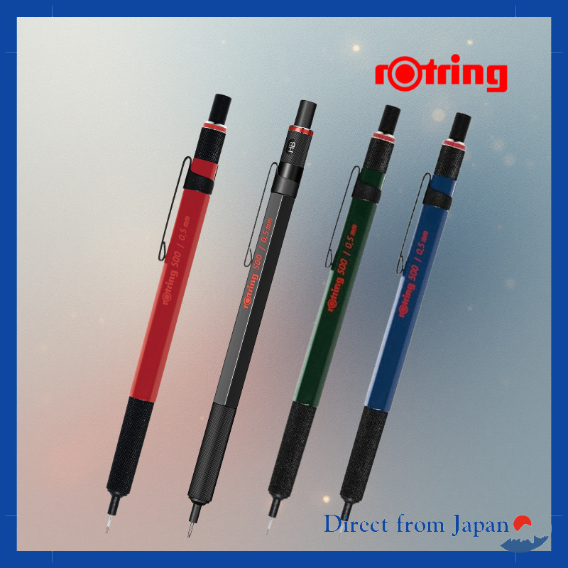 Lápis Mecânico rOtring 500-Azul , Verde , Preto , Vermelho-0.5mm , Importado