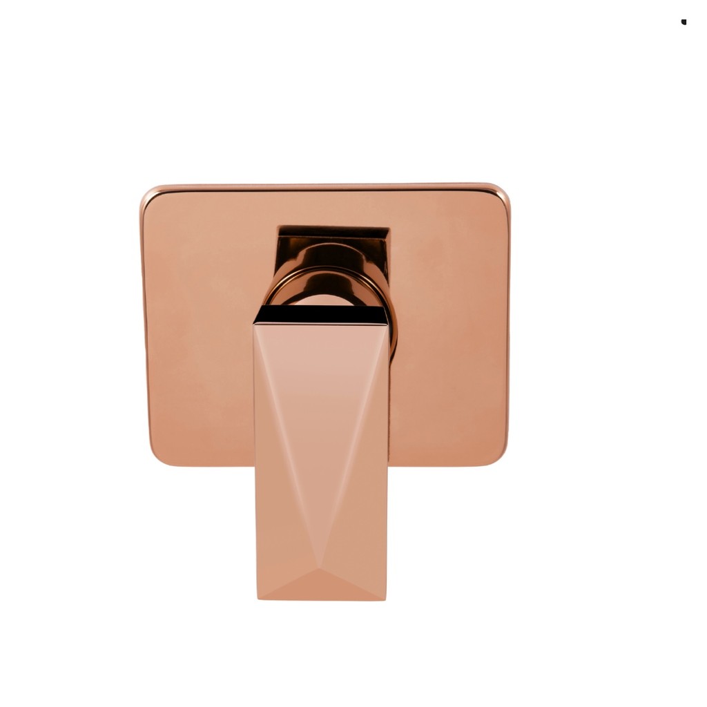 Acabamento de Registro Monocomando Diamante na cor Rose Gold Padrão Docol