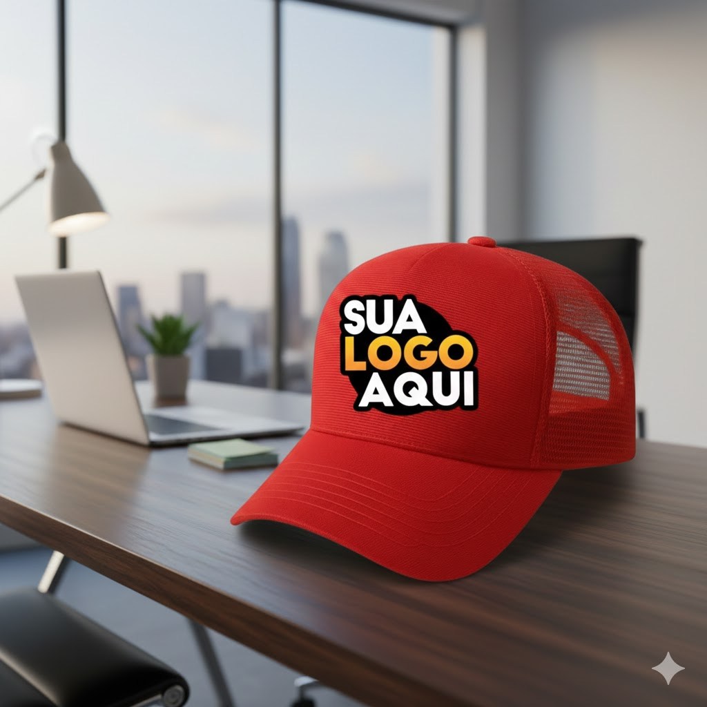 Kit Bonés Trucker Personalizados (Sua Logo) | Ideal para Uniforme e Marketing Entrega Rapida em Oferta na Shopee