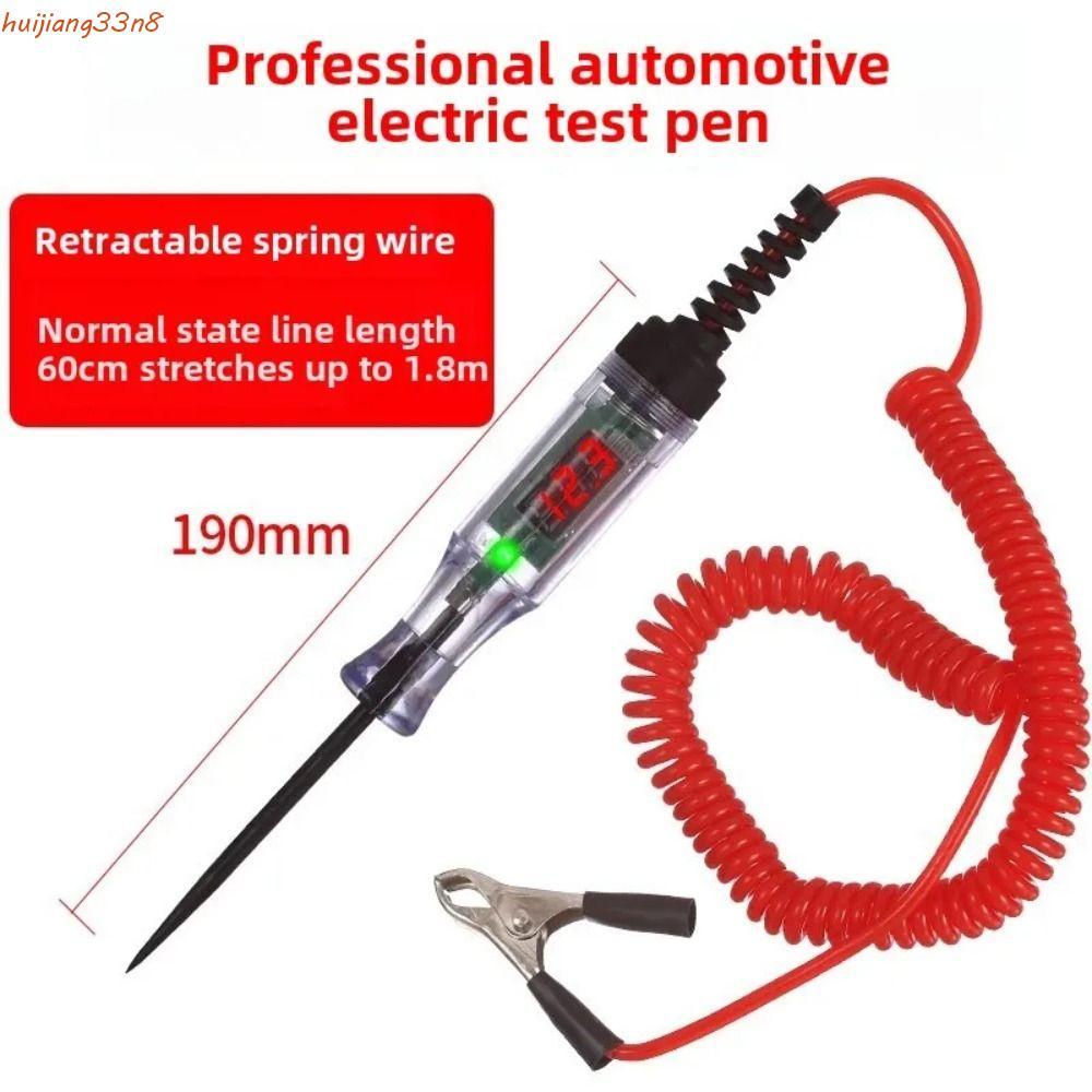 Caneta De Teste De Sonda De Diagnóstico De Carro HUIJIANG , Testador De Circuito De Tensão Automático Com Display Digita