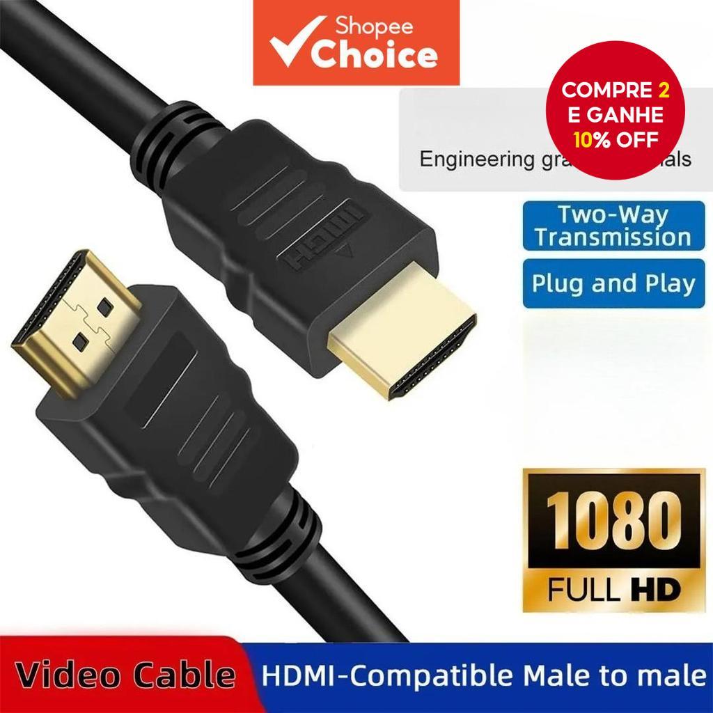  Cabo HDMI 4K 120Hz, Cabo HDMI macho para macho, cabo HDMI 2.0 de alta velocidade 18 Gbps para TV Samsung UHD, monitor, em Oferta na Shopee