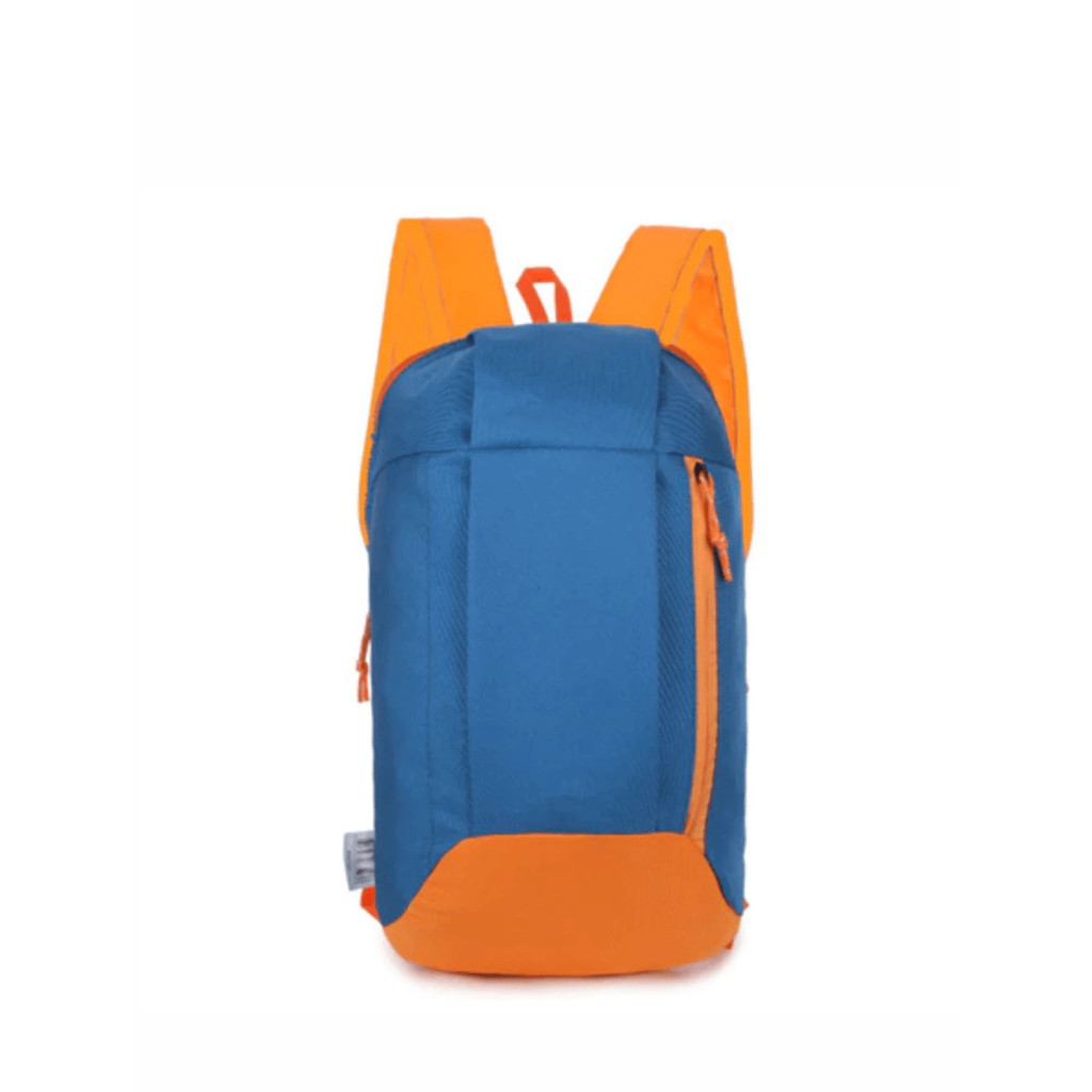 Mochila Azul e Laranja Leve Unissex para Escola e Esportes Ao Ar Livre Bolsa Resistente para Trabalho Viagem Papelaria