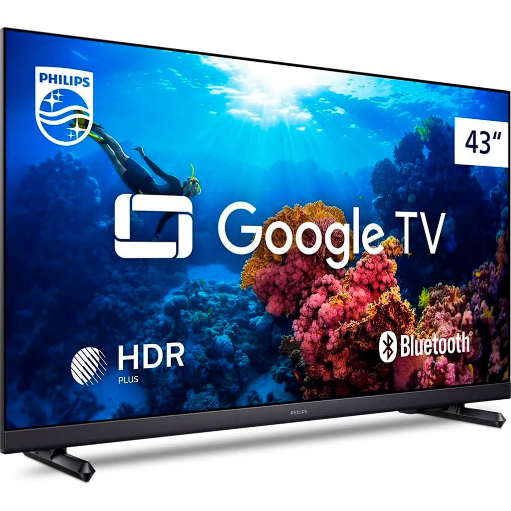 Smart Tv 43" Philips Full HD Dled 43pfg6918/78 60Hz Google Quad Core Assistente WI-FiTelevisão Hdm