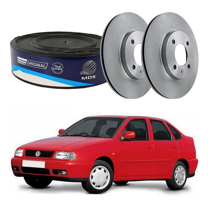 Disco Freio Dianteiro Polo Classic 1.8 1997 A 2002 em Oferta na Shopee