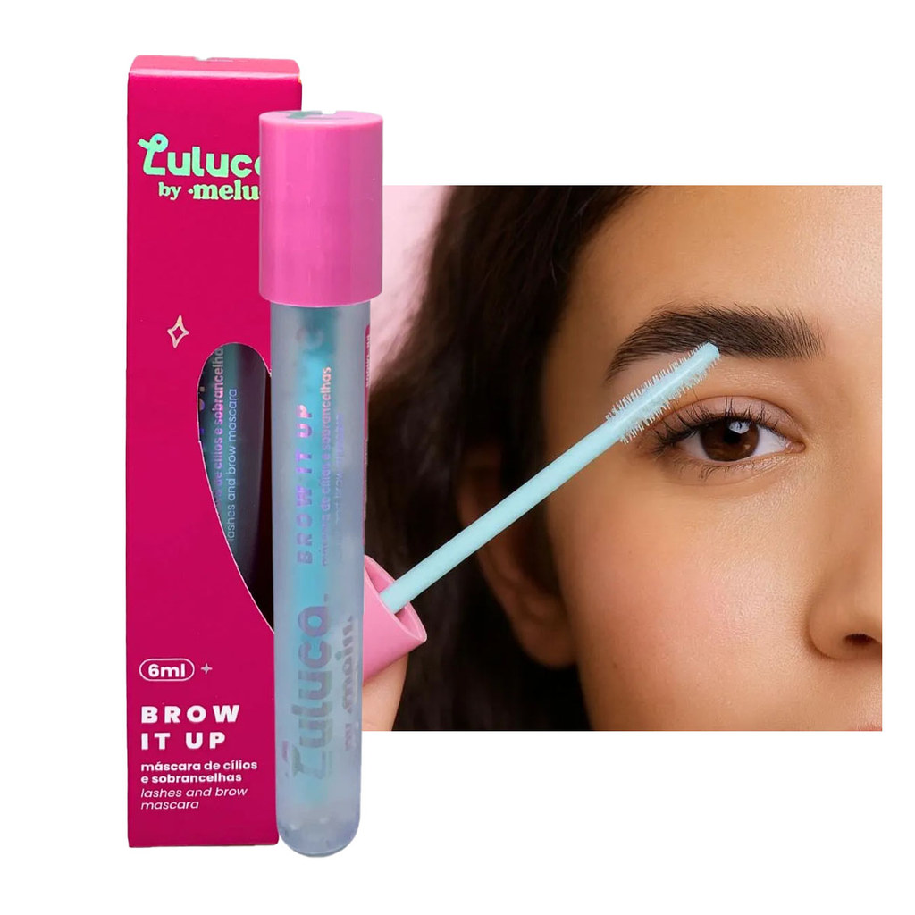 Mascara de Cilios Sobrancelhas Luluca By Melu Brow It Up Incolor Rrm1008
